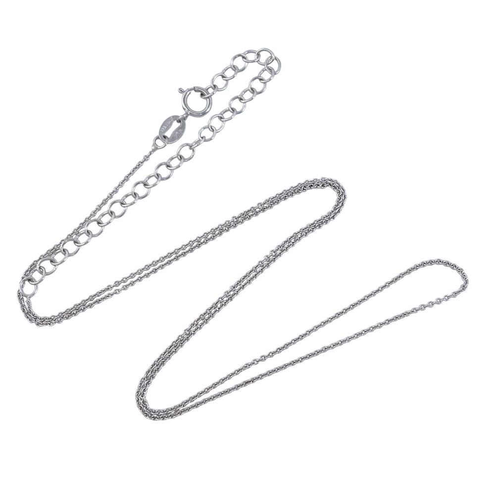 Vintage Italy Sterling Silver 925 Cable Chain Necklace 16"-19"